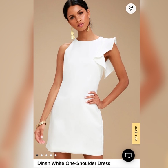 Lulus Dresses & Skirts - Lulus One Shoulder Homecoming Dress 2018